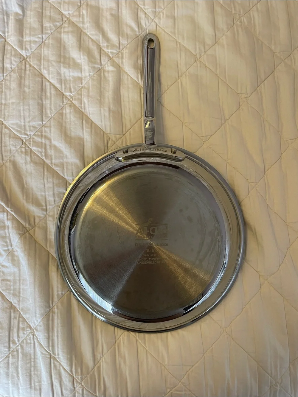 All-Clad D3 10 inch Stainless Non-Stick Black Frying Pan with Silver Handle